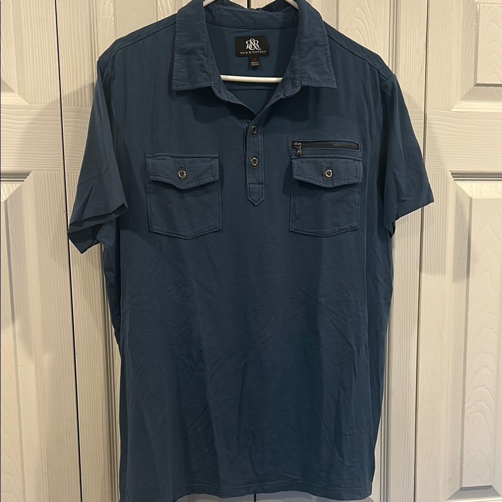Men's Blue Polo Shirt